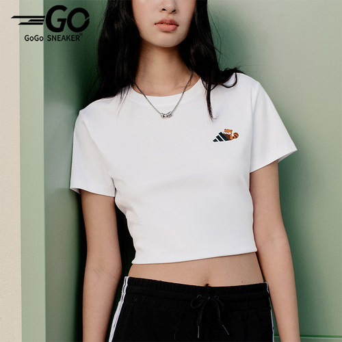 Adidas/阿迪达斯正品GFXT-SHIRT1新款女经典白色短袖T恤KX6814