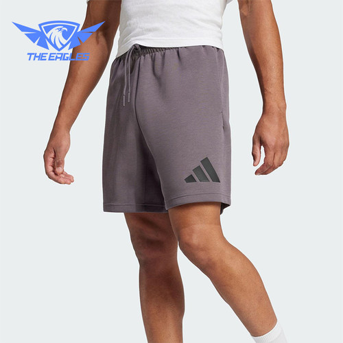 Adidas/阿迪达斯正品2025夏季款男士双面针织经典运动短裤JD4899