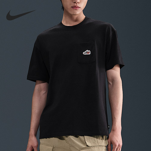Nike/耐克正品Sportswear男士针织运动耐穿短袖HQ9243-010