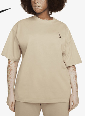 Nike/耐克正品运动男女同款圆领简约宽松短袖T恤DQ7756-202