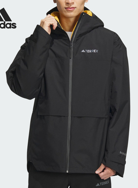 Adidas/阿迪达斯正品男士户外防水三合一羽绒冲锋衣IL8988