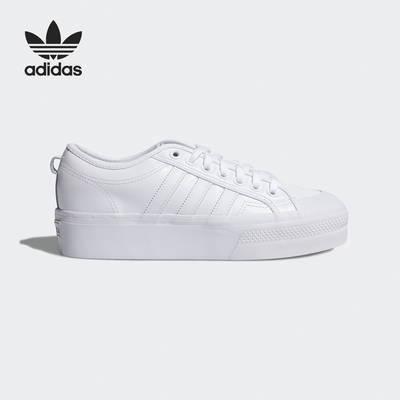 Adidas/阿迪达斯正品三叶草NIZZA PLATFORM 女子厚底板鞋 FW0265