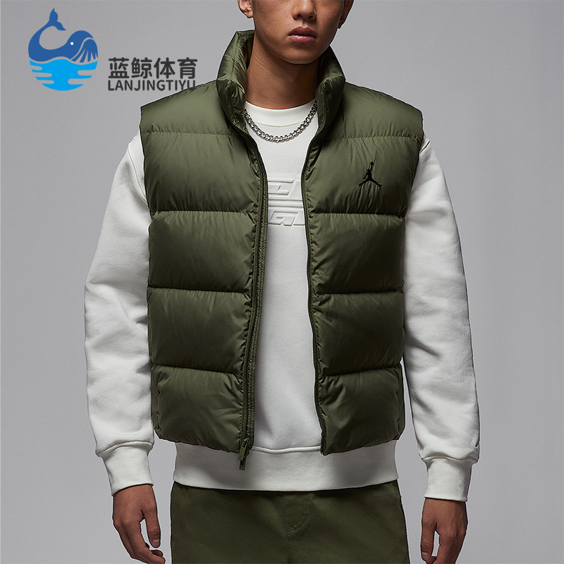 Nike/耐克正品JORDAN男士休闲立领保暖宽松羽绒马甲IF4262-222