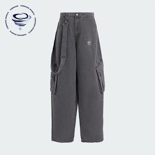 Adidas/阿迪达斯正品三叶草女士梭织经典时尚宽松运动裤KH1180