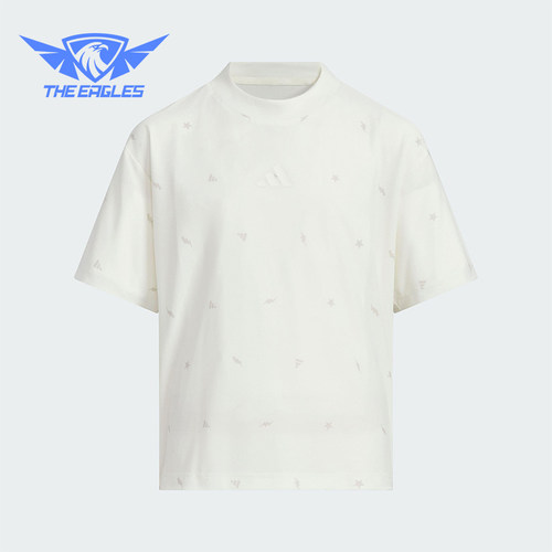 Adidas/阿迪达斯正品CLIMACOOL儿童休闲宽松针织日常短袖JL7518