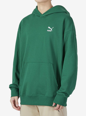 Puma/彪马正品2023年新款男子休闲运动连帽套头卫衣537686-37