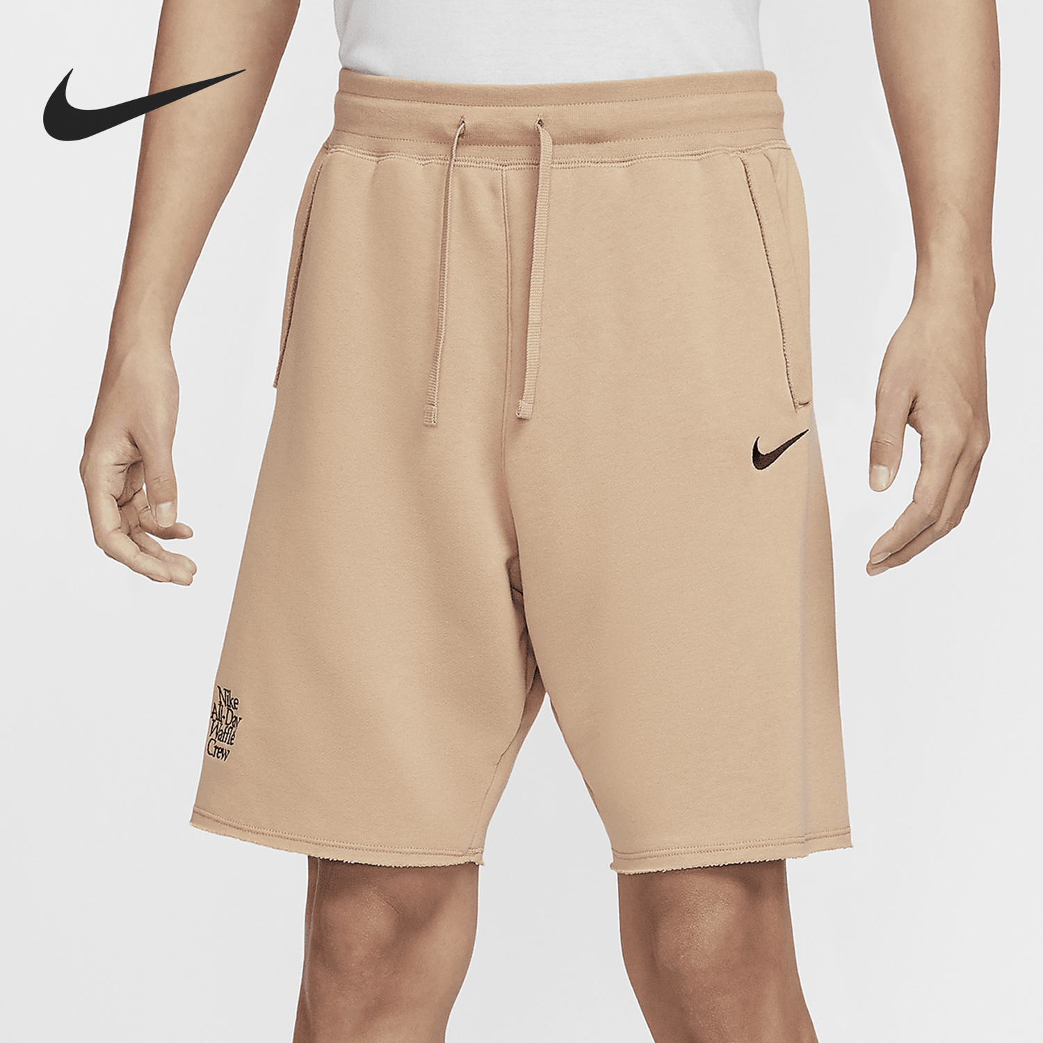 Nike/耐克官方正品夏季男士系带宽松针织运动休闲短裤HQ1203-200