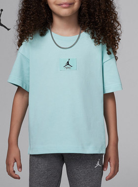 Nike/耐克正品JORDAN小童运动休闲宽松耐穿短袖HQ7495-382