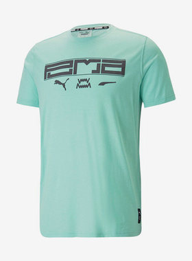 Puma彪马男子秋冬季新款圆领运动休闲短袖T恤男休闲538594-01