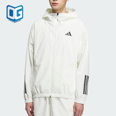 Adidas/阿迪达斯正品运动男士经典宽松透气连帽夹克外套KC3928