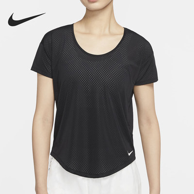 Nike/耐克正品新款女士干爽透气运动训练短袖T恤CU3243-010