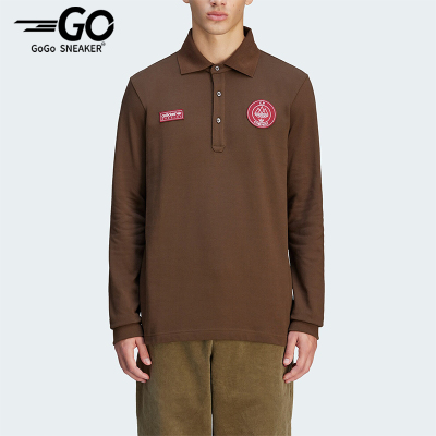 Adidas/阿迪达斯正品三叶草男士翻领复古长袖POLO衫JE8671