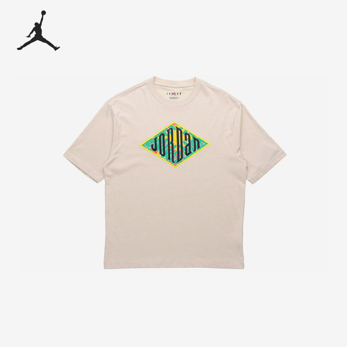Nike/耐克正品JORDANSportDNA新款男燕麦色经典短袖T恤CN3114-140