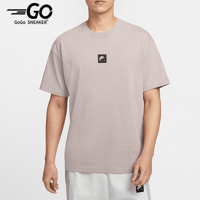 Nike/耐克正品2025新款男士透气针织宽松经典休闲短袖HJ0727-009