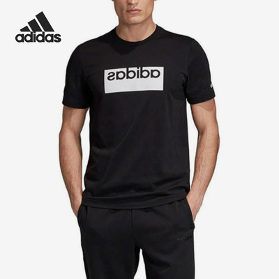 Adidas阿迪达斯正品CORE BOX男字母圆领休闲运动短袖T恤EI4564