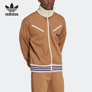 IB3442 三叶草男子拉链复古运动休闲外套 Adidas 阿迪达斯正品