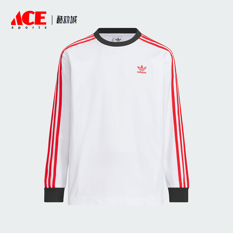 Adidas/阿迪达斯正品三叶草儿童运动休闲圆领长袖T恤KB4585