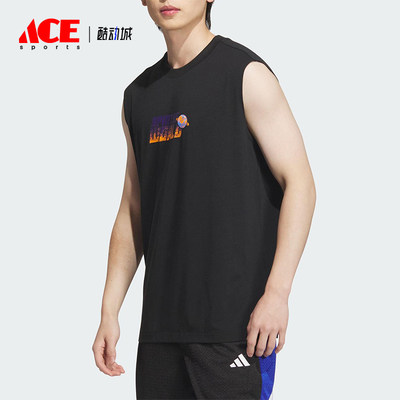 Adidas/阿迪达斯正品BB GRAPHIC TANK男士经典无袖篮球背心KC0310