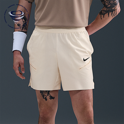 Nike/耐克正品Dri-FIT男士网球比赛运动经典透气短裤FZ6938-110