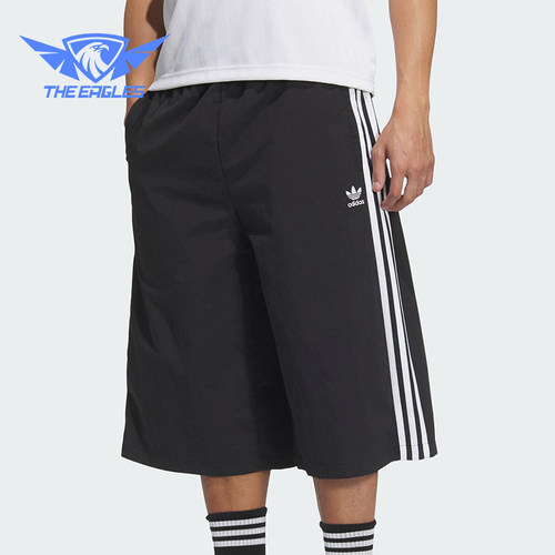 Adidas/阿迪达斯正品三叶草男士经典运动透气过膝宽松短裤KB5441