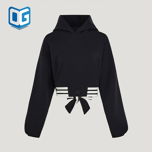 Adidas/阿迪达斯正品三叶草女士日常短款时尚休闲宽松卫衣KX4642