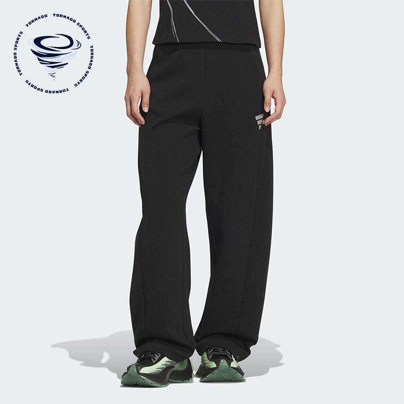 Adidas/阿迪达斯正品FOS W DK PNT1女士休闲针织宽松长裤KS0068