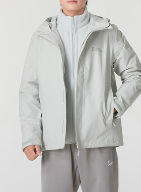 Jack wolfskin/狼爪正品新款男士拉链三合一外套5012776-6945