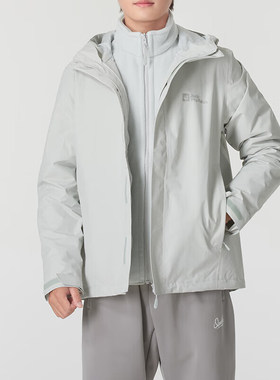 Jack wolfskin/狼爪正品新款男士拉链三合一外套5012776-6945