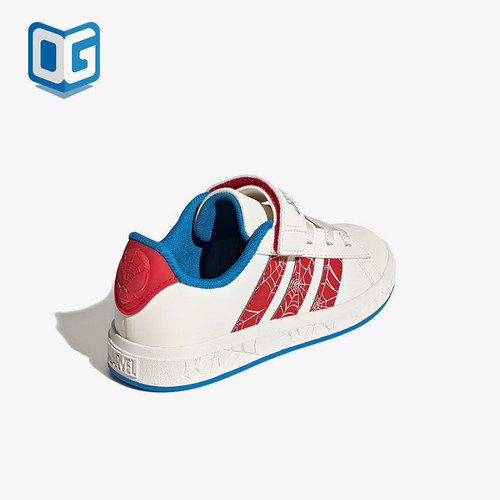 Adidas/阿迪达斯正品2025夏季款儿童日常运动休闲印花板鞋JS0778
