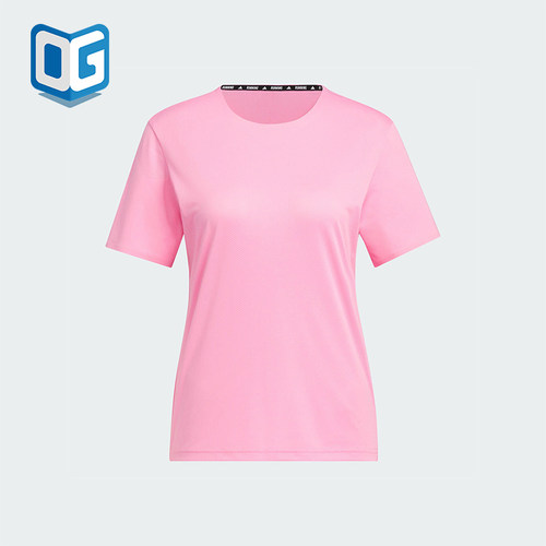 Adidas/阿迪达斯正品ESS T-SHIRT女士透气跑步修身运动短袖JZ2204