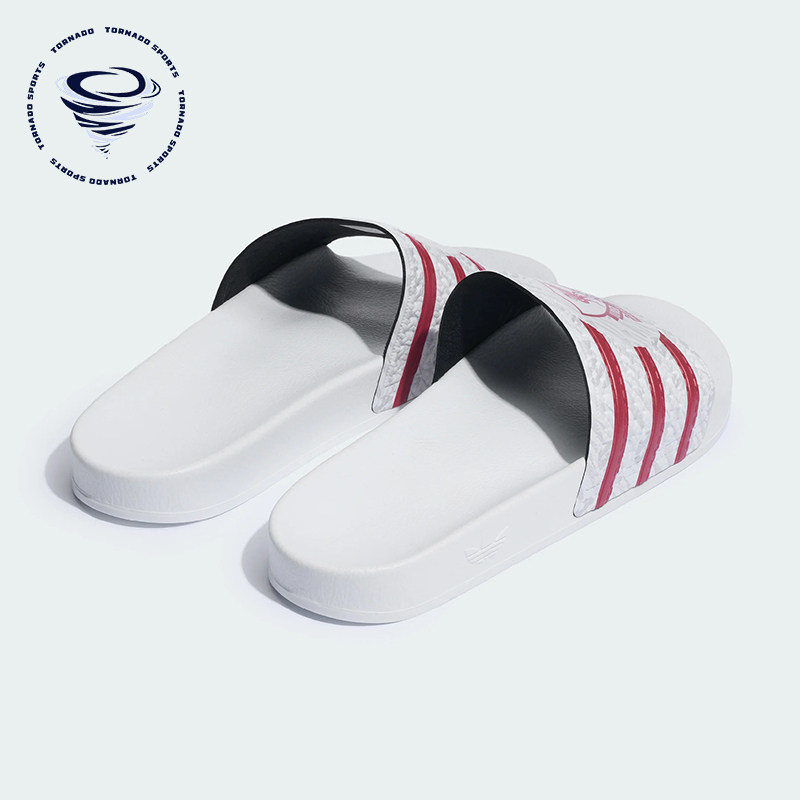 Adidas/阿迪达斯正品TREFOIL SLIDE男女足球经典运动拖鞋KH7147