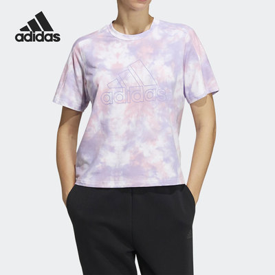 Adidas/阿迪达斯正品 ME TIME ALLOVER 女子运动T恤 HF2490