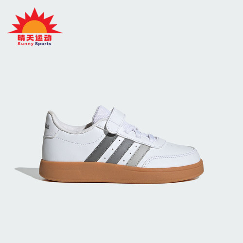 Adidas/阿迪达斯正品新款小童魔术贴低帮运动轻便板鞋JI0962