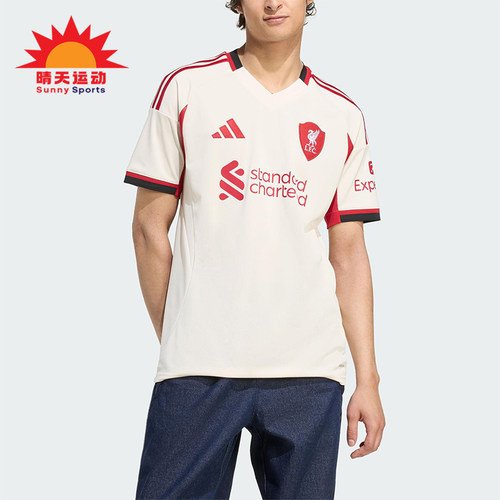 Adidas/阿迪达斯正品LIVERPOOL男士训练透气足球比赛短袖JV6487