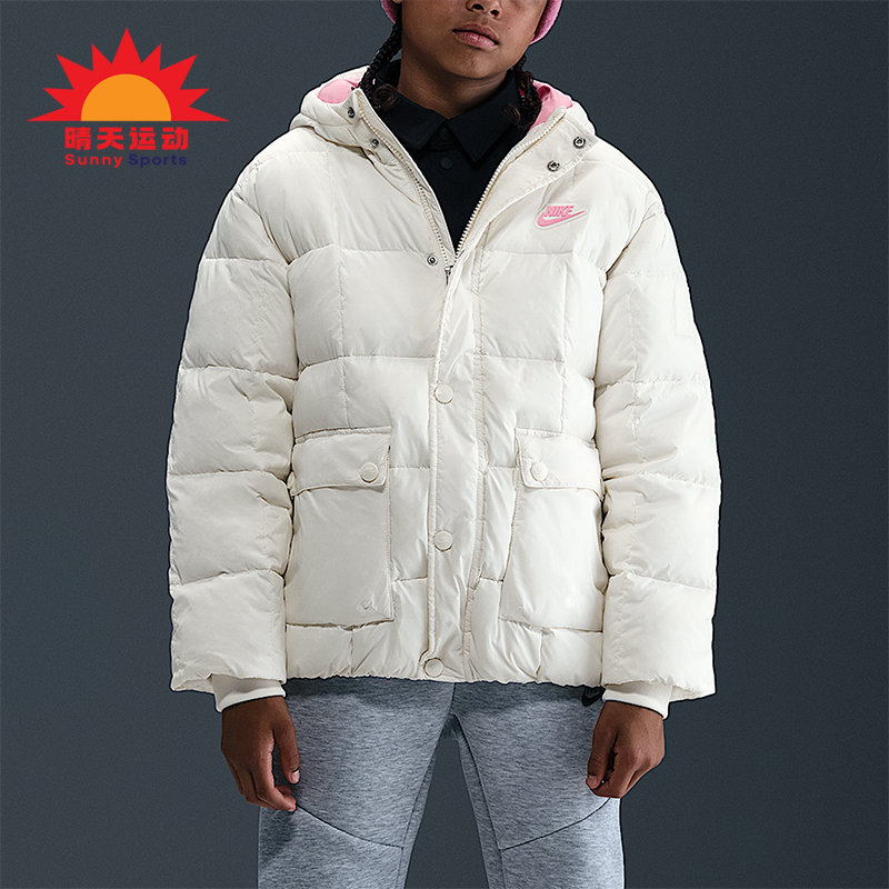Nike/耐克正品Premium大童休闲运动简约时尚轻巧羽绒服IQ6136-133