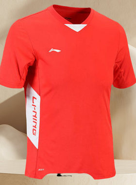 Lining/李宁足球服组队球衣比赛服定制男款短袖T恤套装AAYK353