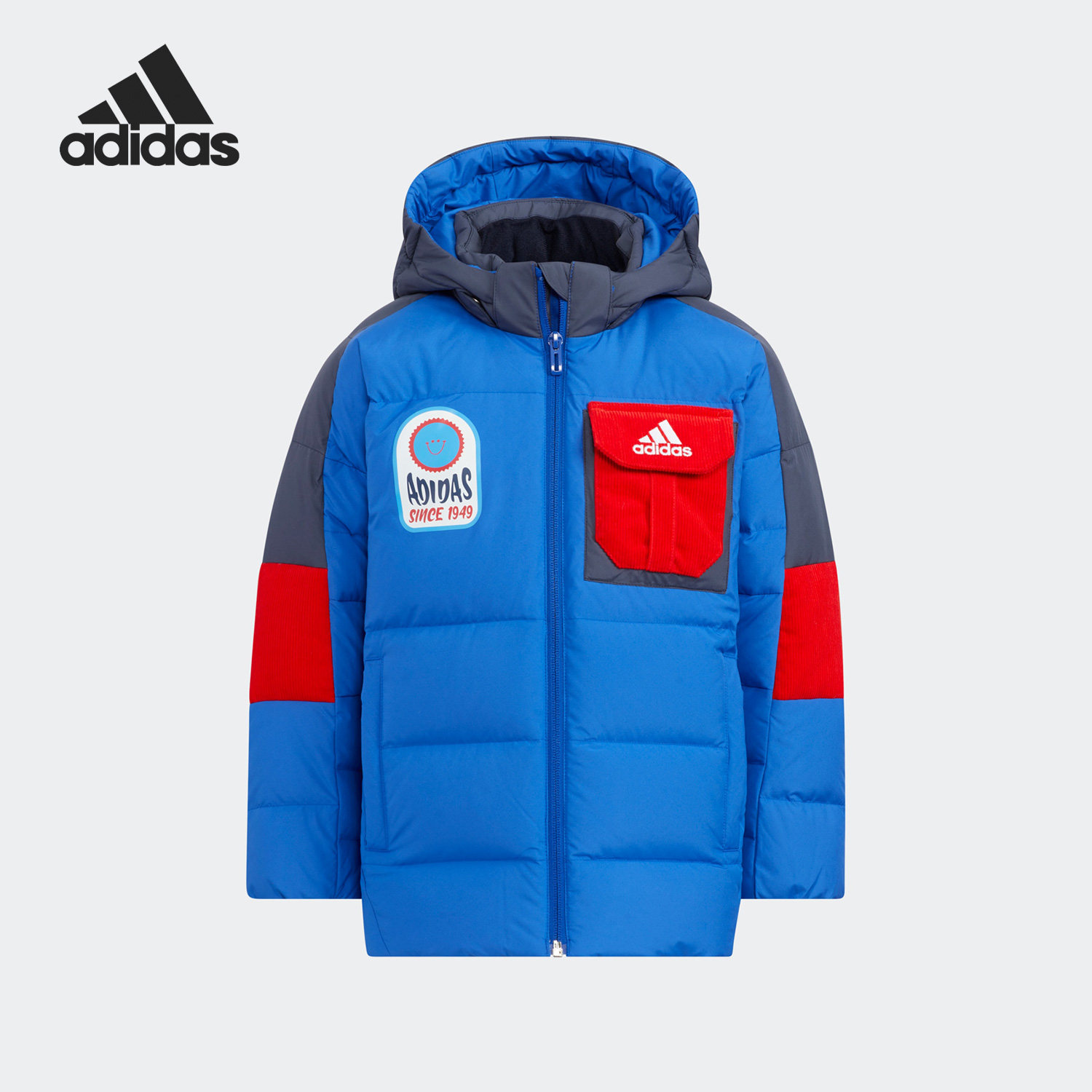 Adidas/阿迪达斯正品当季新款小童宽松运动保暖羽绒服HM9640