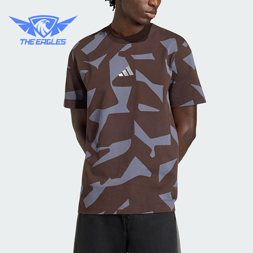 Adidas/阿迪达斯正品AMG CAMO T-SHIRT男士经典复古短袖T恤KQ8353