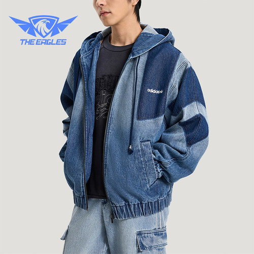 Adidas/阿迪达斯正品三叶草男士亲肤时尚宽松日常休闲外套KR5056