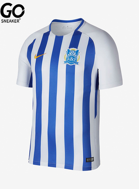 Nike/耐克正品夏季男士针织透气条纹运动足球短袖T恤909109-100