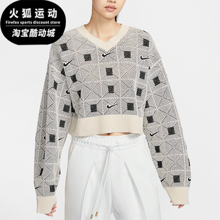 V领针织毛衣FV7802 Nike Osaka女士短款 Naomi 110 耐克正品