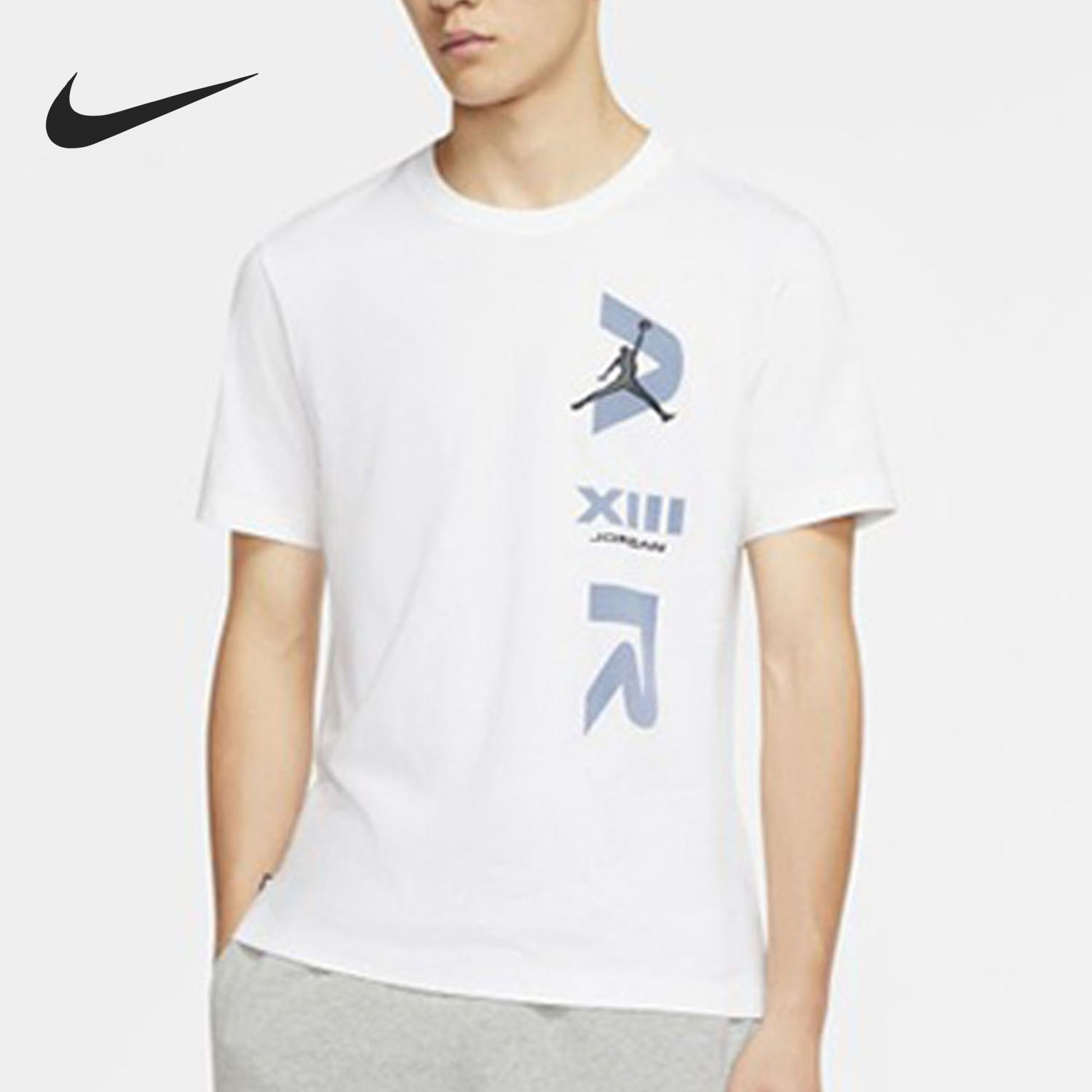 Nike/耐克正品 Jordan Legacy AJ13 男子休闲运动短袖T恤 CW0796