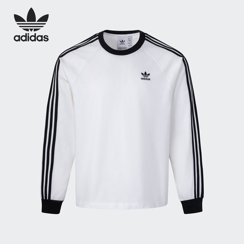 Adidas/阿迪达斯正品三叶草男士简约运动户外休闲长袖KE5825