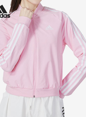 Adidas/阿迪达斯官方正品2022新款女子跑步运动服防风外套HL4448