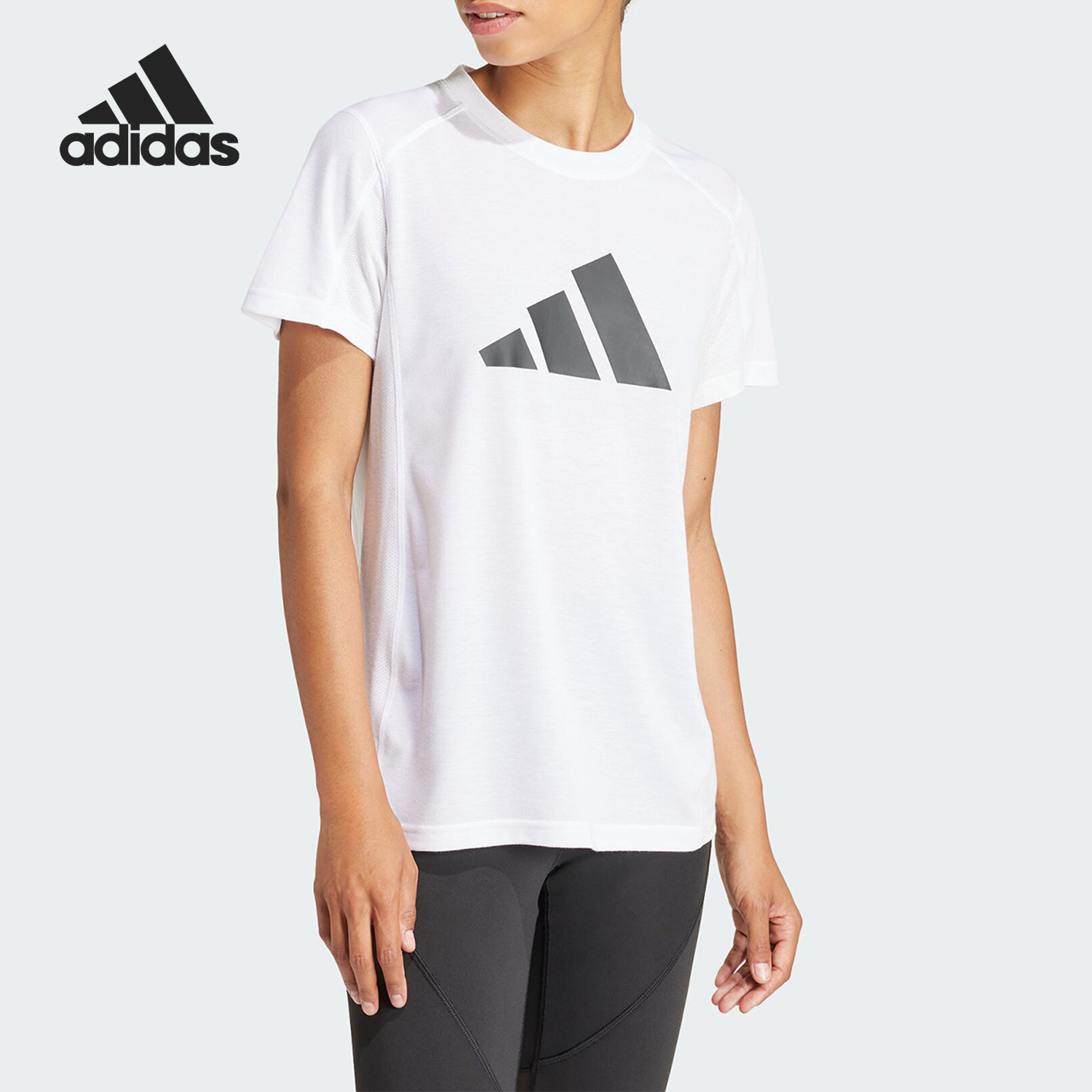 Adidas/阿迪达斯正品TR-ES LOGO T女士运动健身短袖T恤IT0545