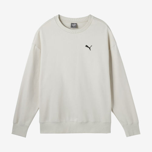 Puma彪马正品ESS CREW FL男女圆领弹性运动卫衣/套头衫632292-87
