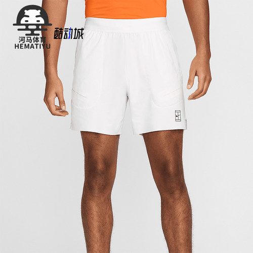 Nike/耐克正品2025男士训练印花透气运动耐穿网球短裤FZ6913-100
