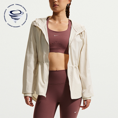 Nike/耐克正品春秋女士运动连帽简约梭织拉链夹克外套IF1167-104