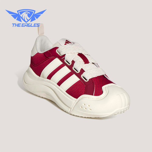 Adidas/阿迪达斯正品2026女士系带网球潮流厚底耐磨运动鞋KH7981
