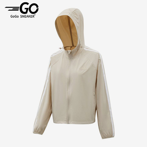 Adidas/阿迪达斯正品新款女米白色轻盈防风经典夹克外套KX2760